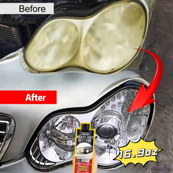 Car Headlight Restoration Kit Crystal Plating Coating 16.9oz - Image 3