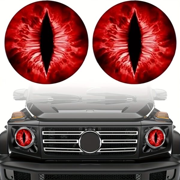 Beast Eyes Headlight Decals for Jeep - 2 Pack