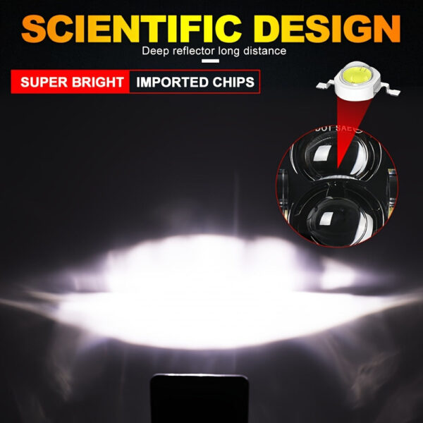 LED Headlights 4x6 Inch H4651 H4652 H4656 H4666 H6545 4-Pack - Image 6