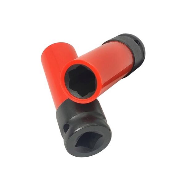 17mm 1/2 Inch Drive 6-Point Lug Nut Socket with Wheel Protector - Image 3