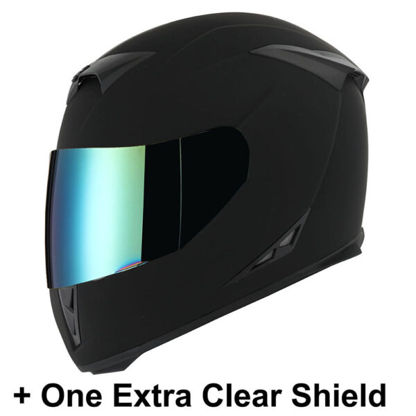 Motorcycle Full Face Helmet with Extra Shield - Image 32