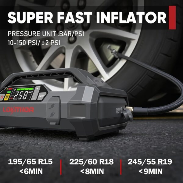 JA300 Car Jump Starter with Air Compressor 1500A 12V Battery Booster - Image 2