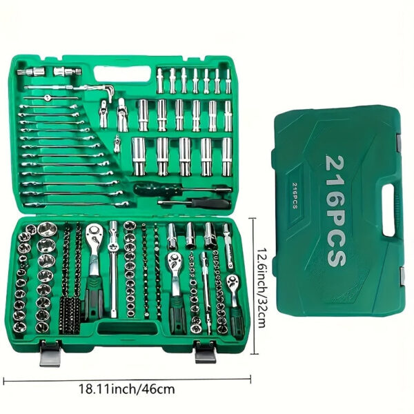 315pc Auto Mechanic Tool Kit with Ratchet Torque Wrench Set - Image 3