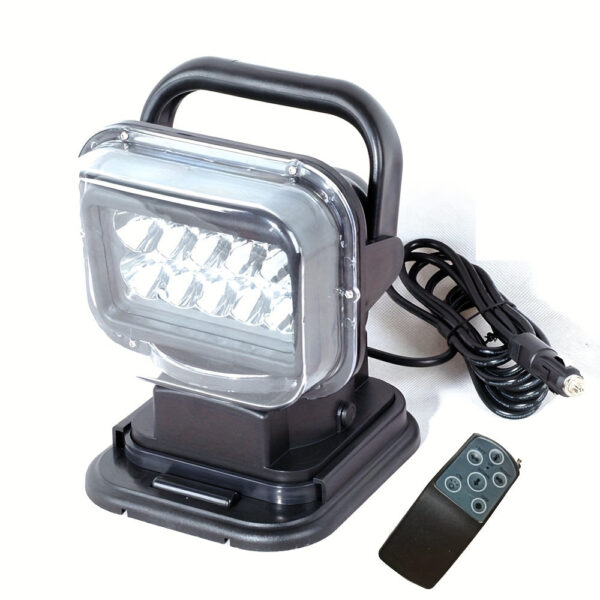 7 Inch 50W LED Marine Searchlight with Remote Control 360° Rotating Work Light