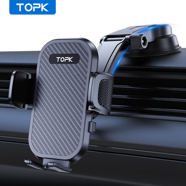 TOPK Car Dashboard Phone Mount - Adjustable Universal Holder