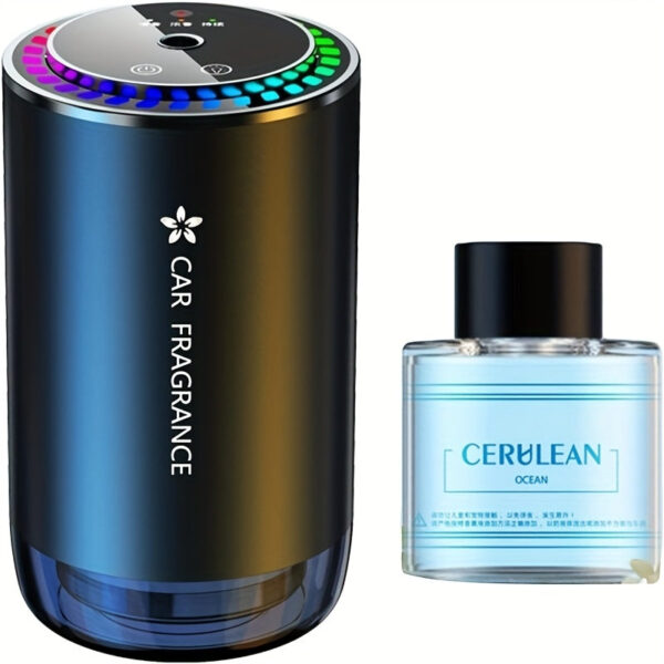 Smart Car Air Freshener with LED Projector Light and Music Sync - Image 2