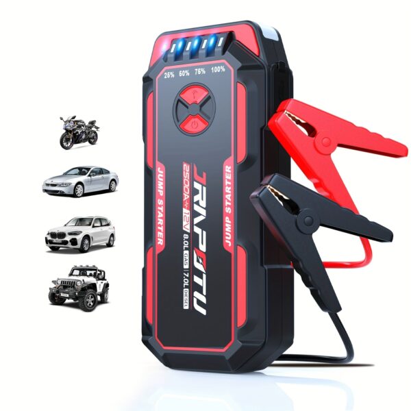 JRNPOTU 4000A Car Jump Starter & Power Bank - 2.64gal Gas/Diesel - Image 8