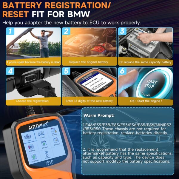 AUTOPHIX BMW MINI Diagnostic Scanner - OBD2 Code Reader with Reset Functions - Image 6