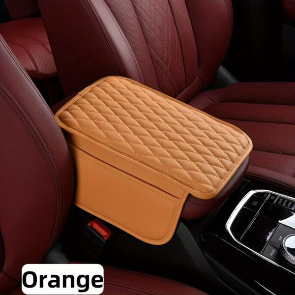 Car Center Console Armrest Box Mat PU Leather - Image 5