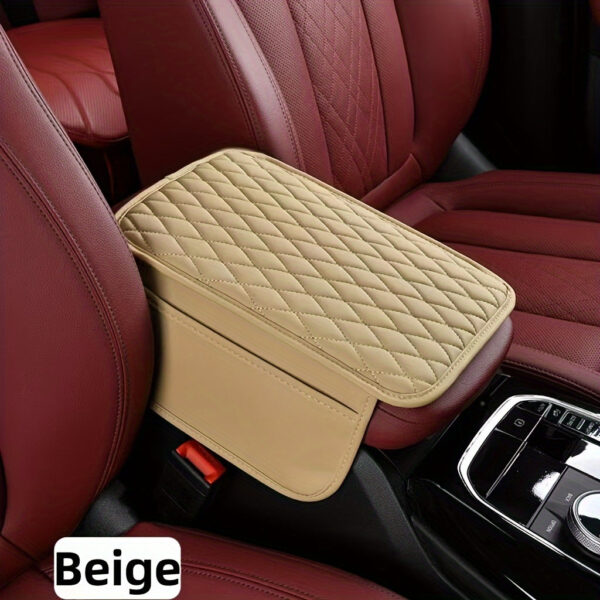 Car Center Console Armrest Box Mat PU Leather - Image 6