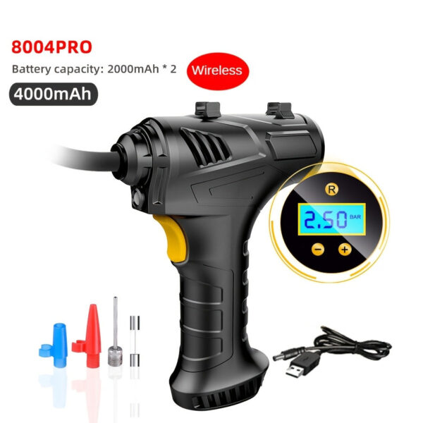 Portable Cordless Tire Inflator with Digital Gauge 120W USB Rechargeable - Image 7