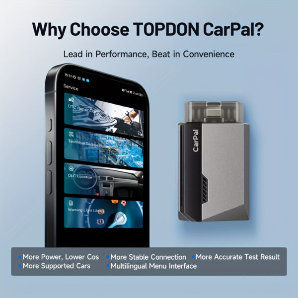 Carpal OBD2 Wireless Car Scanner - All System Diagnostic Tool for iOS & Android - Image 4