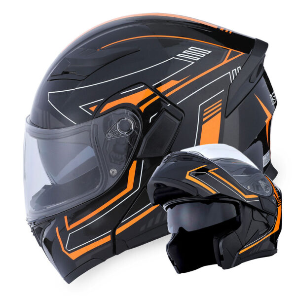 Motorcycle Modular Full Face Helmet with Dual Visor - Image 62