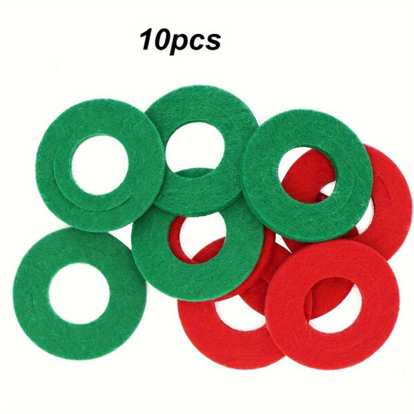 Battery Terminal Protection Rings 10pc Red Green Fiber