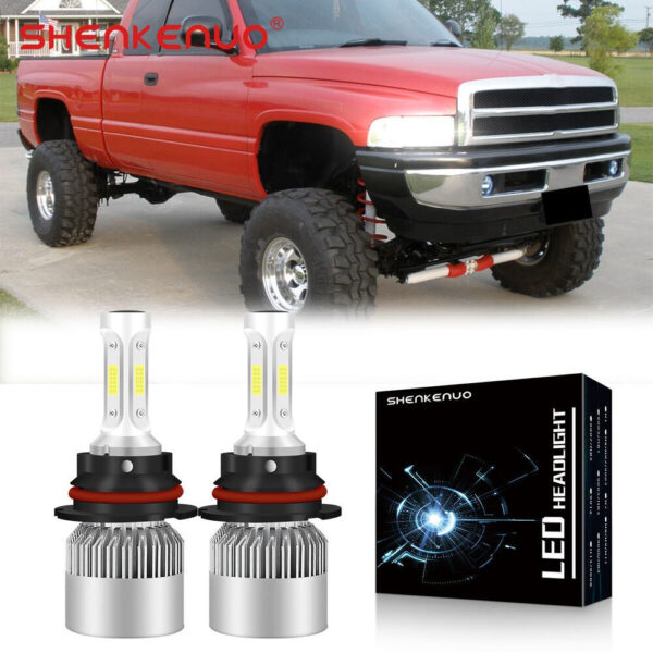 Dodge RAM 1500-3500 LED Headlight Bulbs 9004 6000K 1994-2001