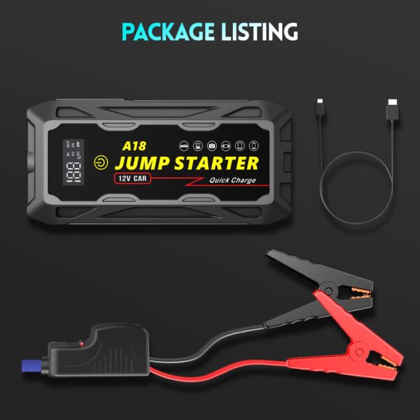 Car Jump Starter Battery Pack - 8.0L Gas/6.0L Diesel Engines - Image 7