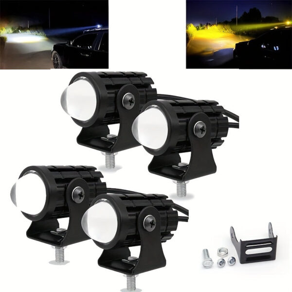 Universal 24W LED Work Light 2-Pack White/Amber - Image 5