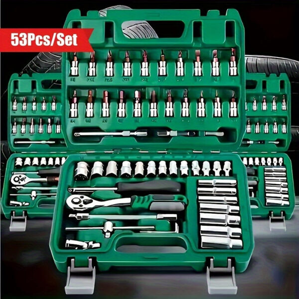 Professional Auto Repair Tool Set 216/53 Pieces with Socket Set - Image 8