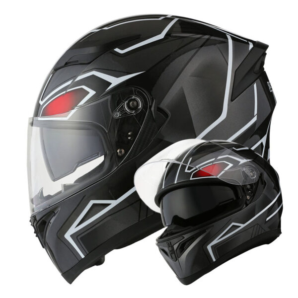 Motorcycle Full Face Helmet Dual Visor HJK316 - Image 16