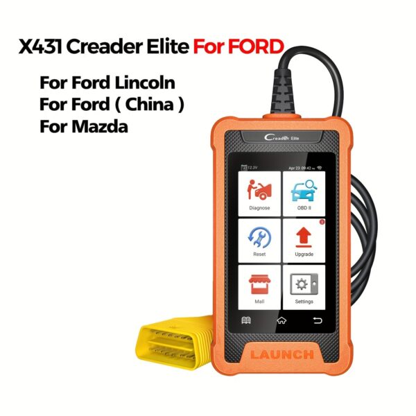 LAUNCH X431 Creader Elite Professional Auto Diagnostic Scanner with Reset Service & ECU Coding - Image 6