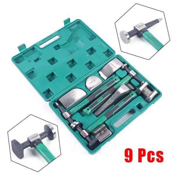 Auto Body Repair Tool Set 9pc Steel - Image 3