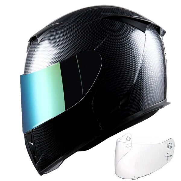 Motorcycle Full Face Helmet with Extra Shield - Image 9