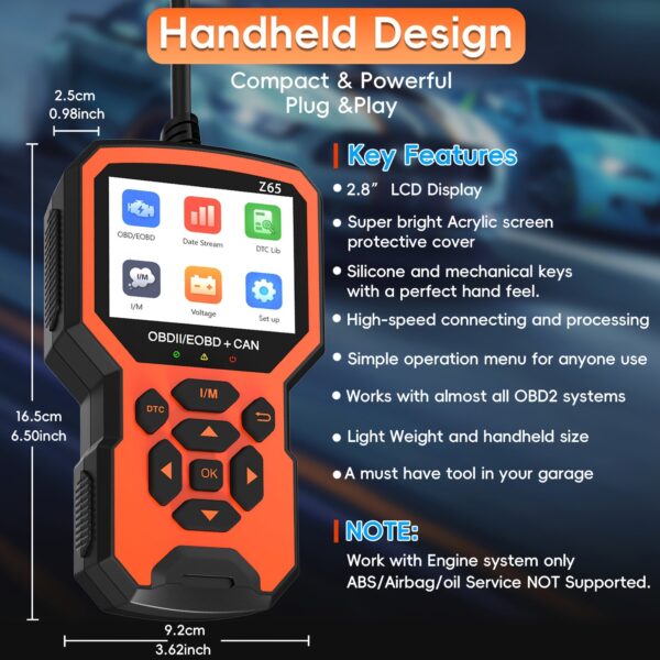 Professional OBD2 Car Diagnostic Scanner - Enhanced Code Reader & Reset Tool - Image 3