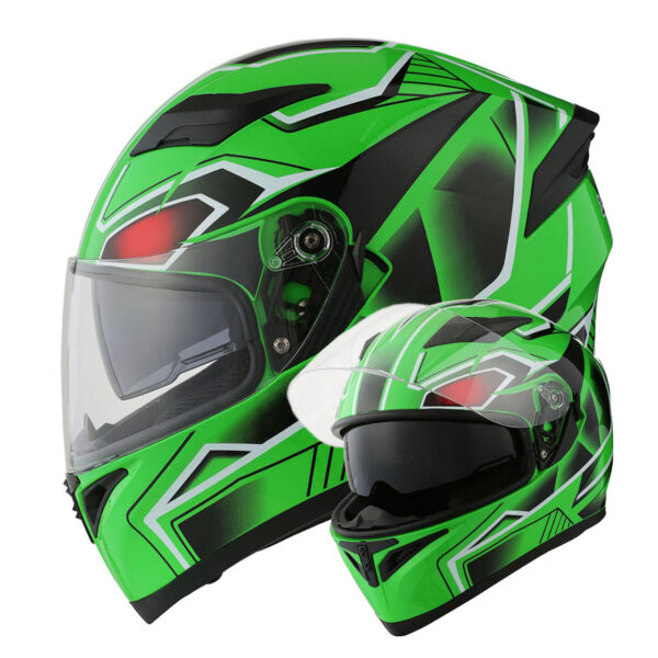 Motorcycle Full Face Helmet Dual Visor HJK316 - Image 20