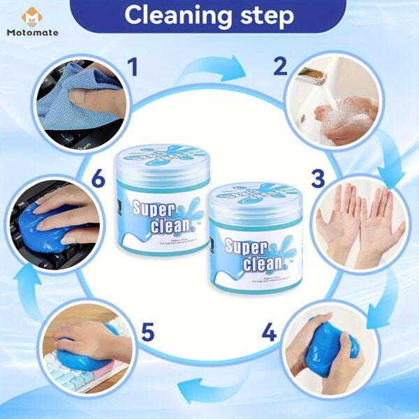 Car Interior Cleaning Gel 160g - Pink - Image 5
