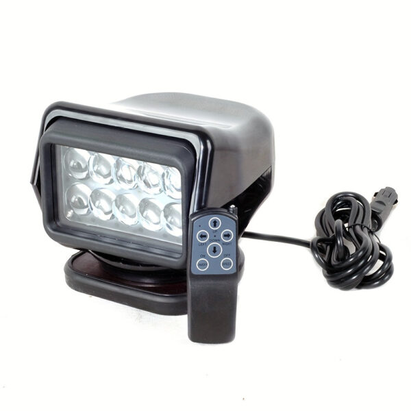 50W LED Searchlight Marine Remote Control 360° Rotating Work Light for Truck 9-32V