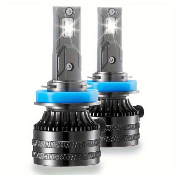 LED Headlight Bulbs H4/H7/H11/9005/9006 - 75W 6000K Error-Free Replacement Kit - Image 9