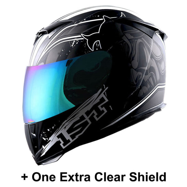 Motorcycle Full Face Helmet with Extra Shield - Image 40