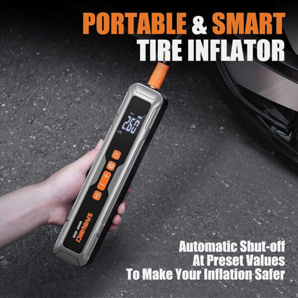 Portable Tire Inflator 150 PSI with LED Display