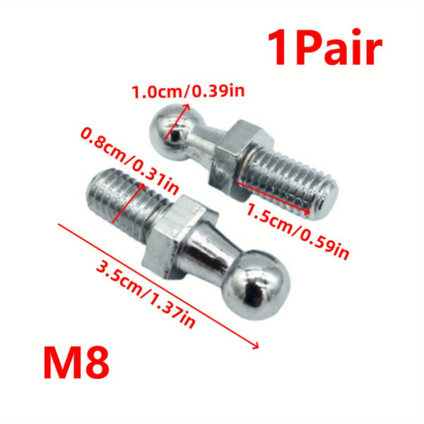 Ball Studs Kit with Hardware - M8/M6 Car Steering Support Rods - Image 7