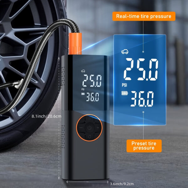 150PSI Portable Cordless Tire Inflator with Digital Gauge - Image 4