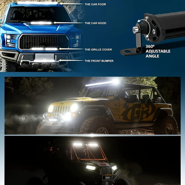11/21 Inch LED Light Bar Single Row 12V/24V - Image 4