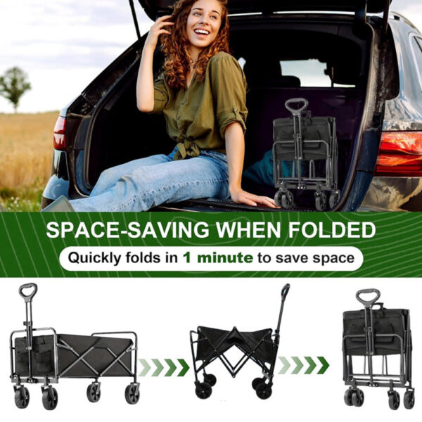 Heavy Duty Folding Hand Truck Dolly with Storage Bags - Image 6