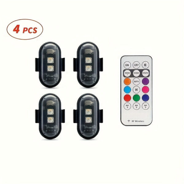 LED Strip Lights for Vehicle Interior 2/4/6 Pack - Image 3