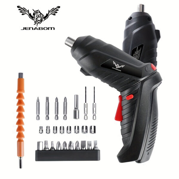 JENABOM Cordless Electric Screwdriver Set 3.6V with 1300mAh Battery - Image 2