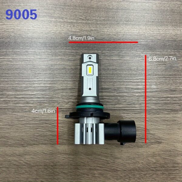 9005 HB3 LED Fog Light Bulbs 60W 16000LM Cool White 2-Pack - Image 2