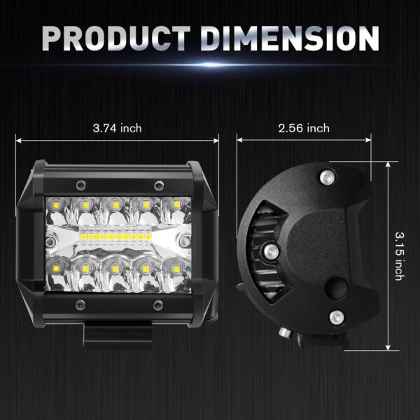 Universal LED Light Strip 220W for Truck Motorcycle Driving Lamp - Image 2
