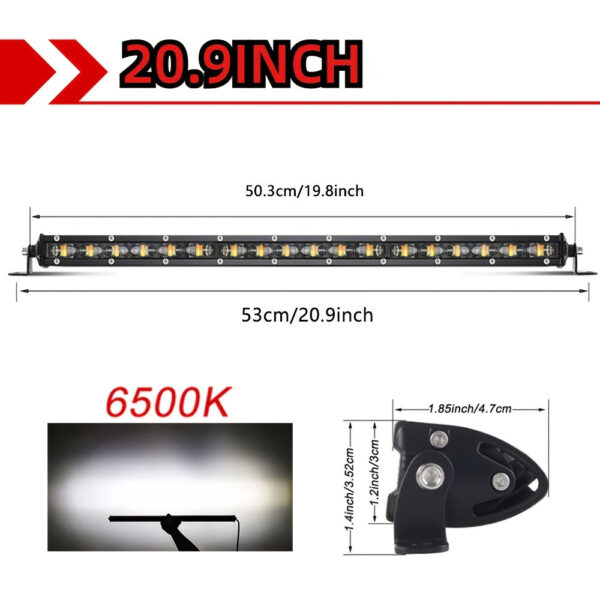 220W LED Work Light Portable 8.3/14.6/20.9 Inch - Image 2