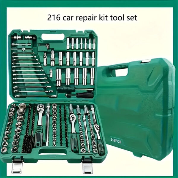 Professional Auto Repair Tool Set 216/53 Pieces with Socket Set - Image 4