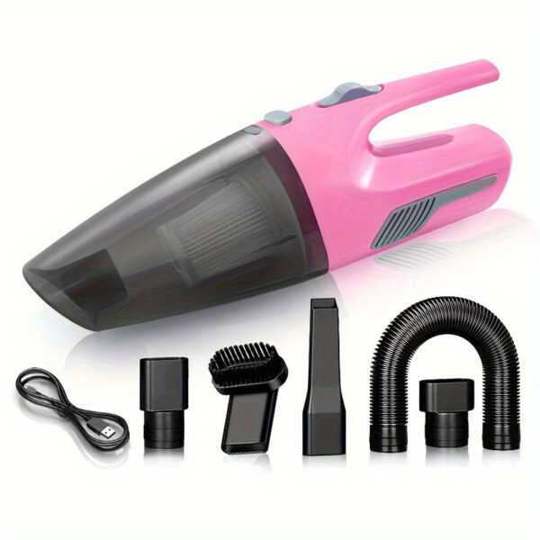 Portable Car & Home Vacuum Cleaner 200W USB Rechargeable - Image 2