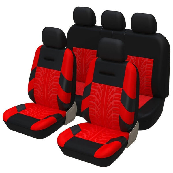 Universal Beige Car Seat Cover Set 9-Piece - Image 2