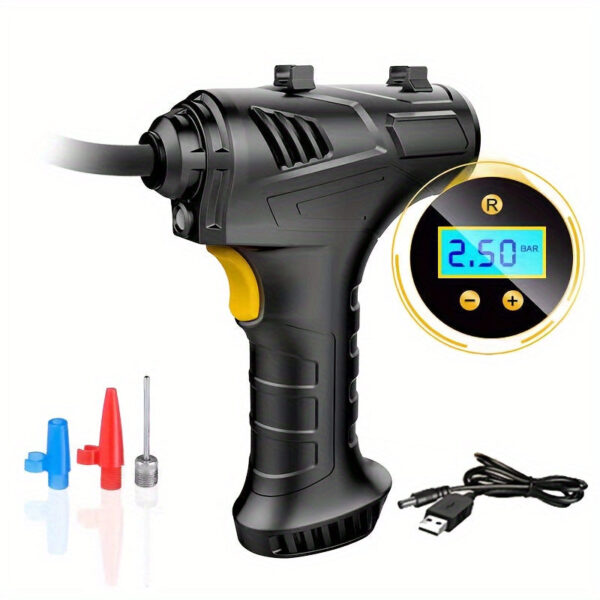 Portable Cordless Tire Inflator with Digital Gauge 120W USB Rechargeable - Image 6