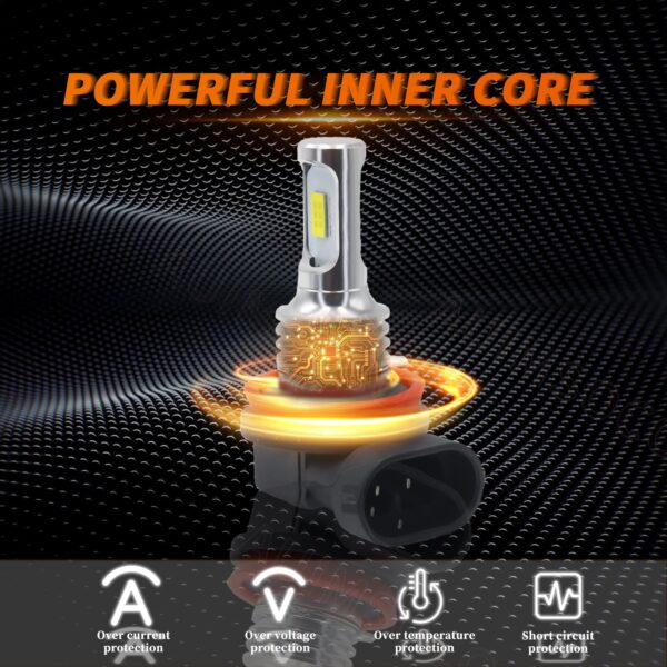 Toyota Corolla LED Headlight Bulbs 9005 9006 White 6000K 2001-2016 - Image 2