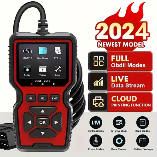 OBD2 Car Diagnostic Scanner - Engine Code Reader for OBDII Vehicles 1996+