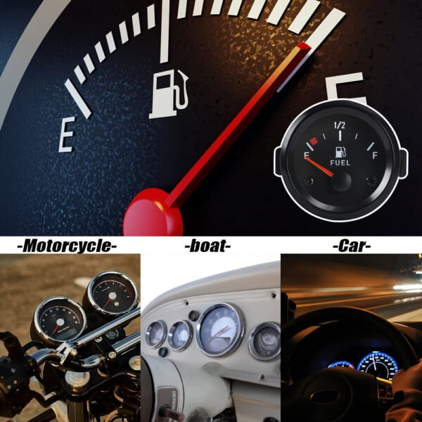 Universal Fuel Level Gauge 52mm with Sensor 12V 240-33ohm - Image 4