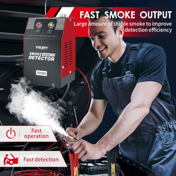 12V DC Automotive Smoke Machine Leak Detector with Built-in Air Pump - Image 2